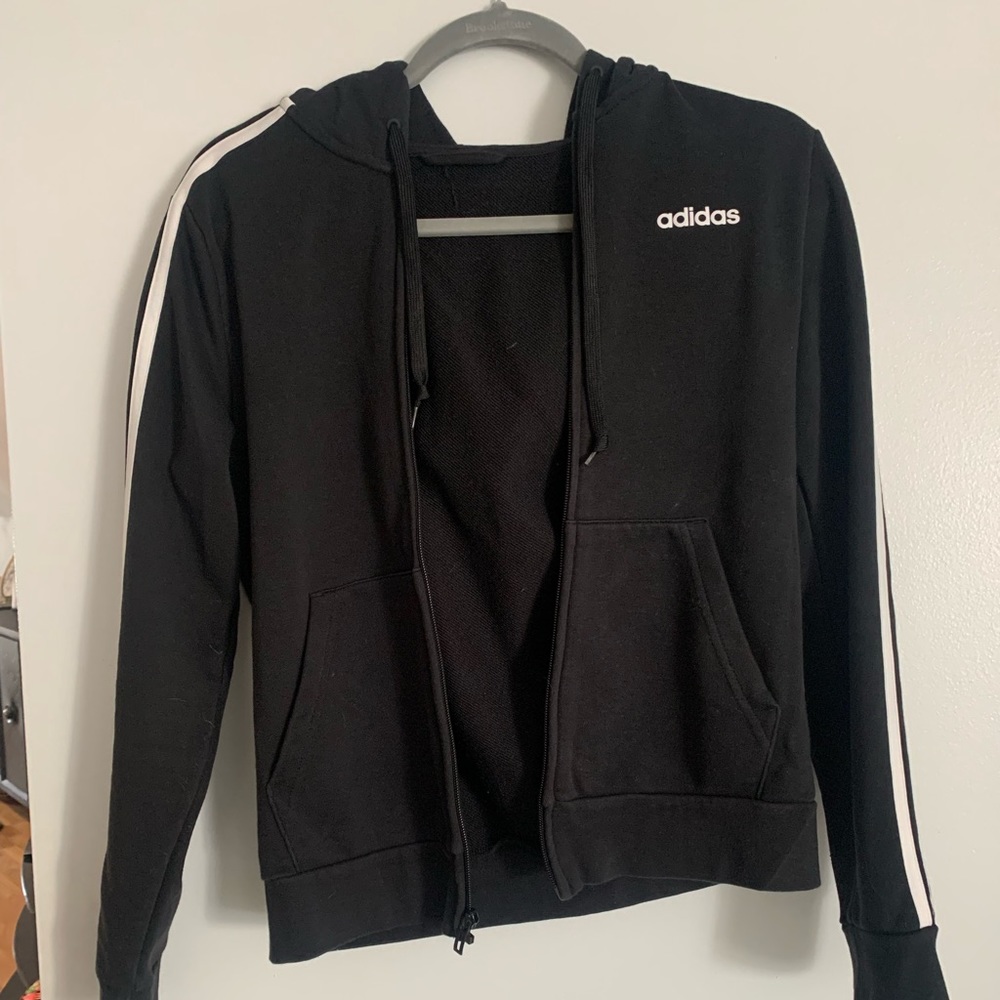 Adidas hooded zip up